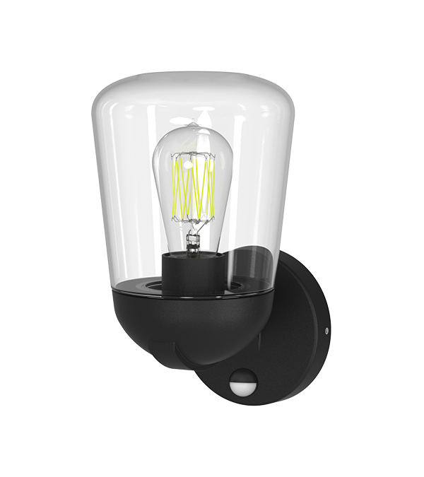 Indukční nástěnná lampa s plochým skleněným krytem HR60112S Indukční nástěnná lampa s plochým skleněným krytem HR60112S