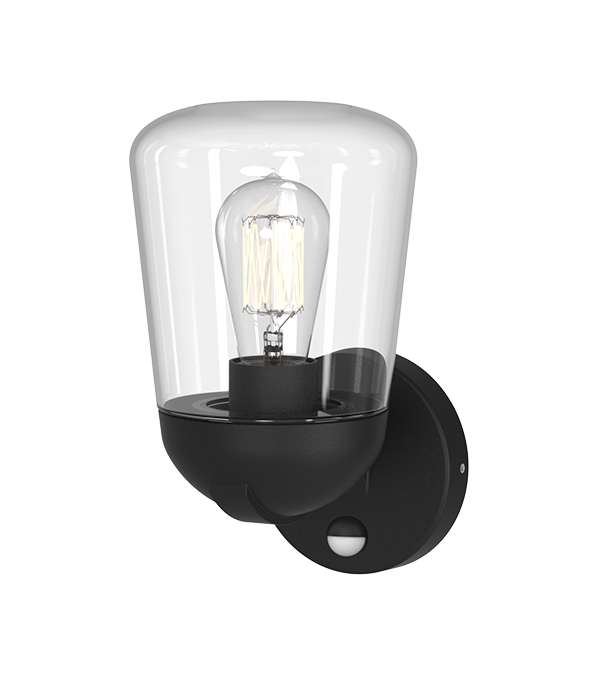 Indukční nástěnná lampa s plochým skleněným krytem HR60112S Indukční nástěnná lampa s plochým skleněným krytem HR60112S