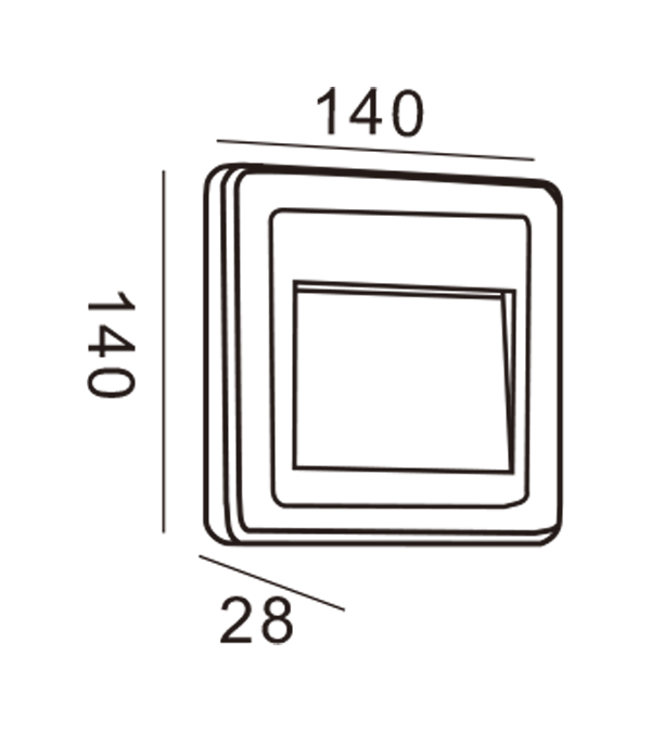 Apple Wall Light-Rectangle HR20011 Apple Wall Light-Rectangle HR20011