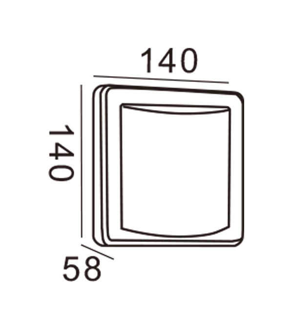 Apple Wall Light-Rectangle HR20013 Apple Wall Light-Rectangle HR20013