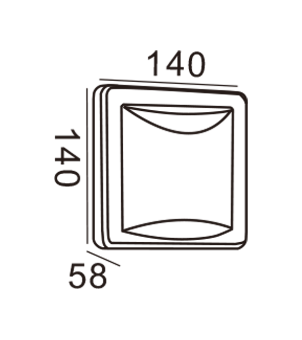 Apple Wall Light-Rectangle HR20014 Apple Wall Light-Rectangle HR20014
