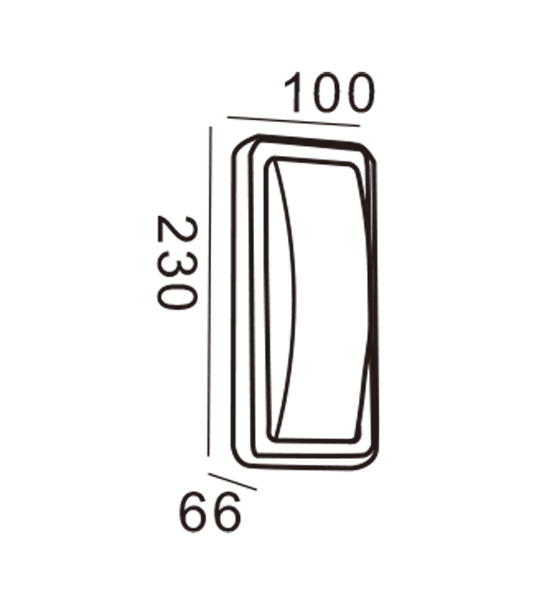 Apple Wall Light-Rectangle HR20023 Apple Wall Light-Rectangle HR20023