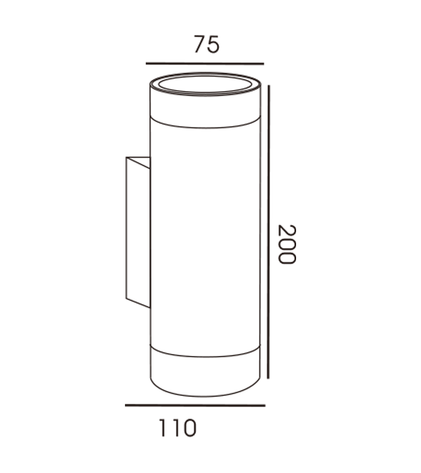 75 trubicové dvoucestné nástěnné svítidlo HR60276 75 trubicové dvoucestné nástěnné svítidlo HR60276