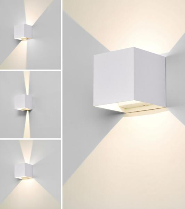 100 čtvercové LED obousměrné stmívatelné nástěnné svítidlo HR60432-LED 100 čtvercové LED obousměrné stmívatelné nástěnné svítidlo HR60432-LED