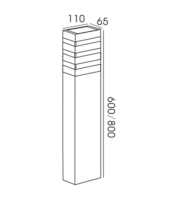90 čtvercové třívrstvé průhledné zahradní světlo HR60064-600 90 čtvercové třívrstvé průhledné zahradní světlo HR60064-600