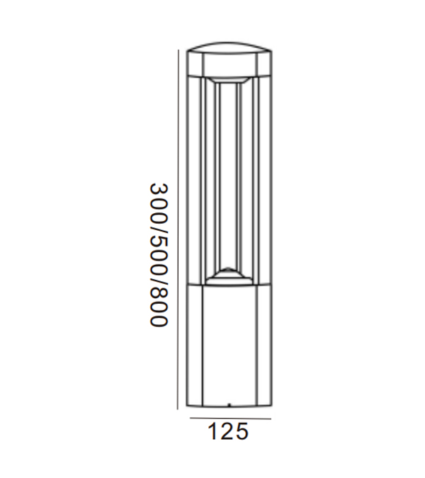 125 trojúhelníkových LED zahradních svítidel HR60031-300-LED 125 trojúhelníkových LED zahradních svítidel HR60031-300-LED