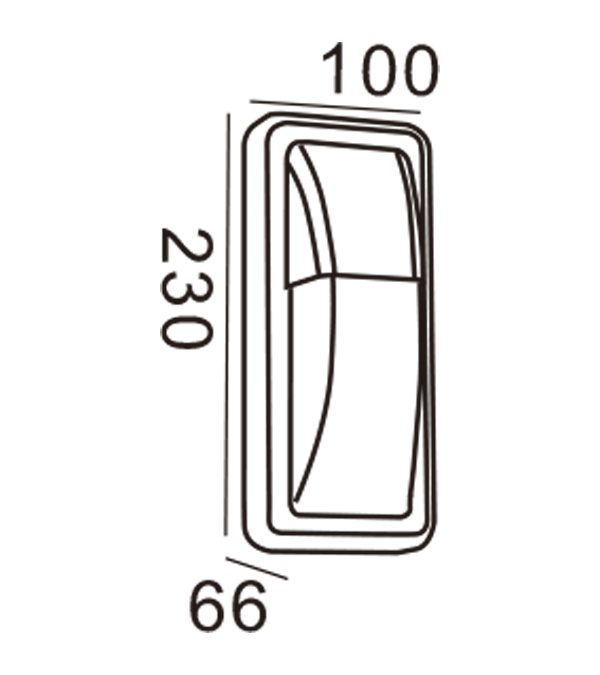 Apple Wall Light-Rectangle HR20025 Apple Wall Light-Rectangle HR20025