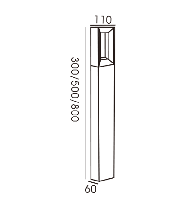 110 Zahradní svítidlo Quad Slope Light HR60092-800 110 Zahradní svítidlo Quad Slope Light HR60092-800