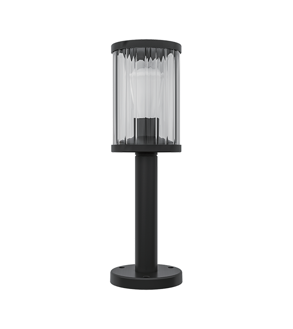 Vertikální pruhovaná skleněná E27 zahradní lampa HR60131-600 Vertikální pruhovaná skleněná E27 zahradní lampa HR60131-600