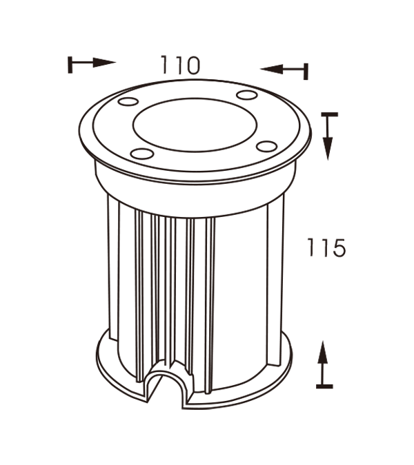 110 Zahradní zakopaná lampa HR20025 110 Zahradní zakopaná lampa HR20025