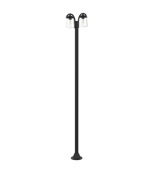 Dvouhlavé zahradní svítidlo s plochým stropem HR60703 Dvouhlavé zahradní svítidlo s plochým stropem HR60703