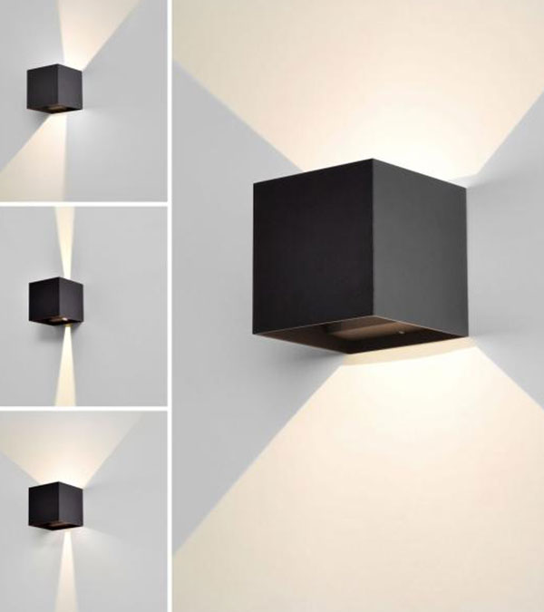 100 čtvercové LED obousměrné stmívatelné nástěnné svítidlo HR60432-LED 100 čtvercové LED obousměrné stmívatelné nástěnné svítidlo HR60432-LED