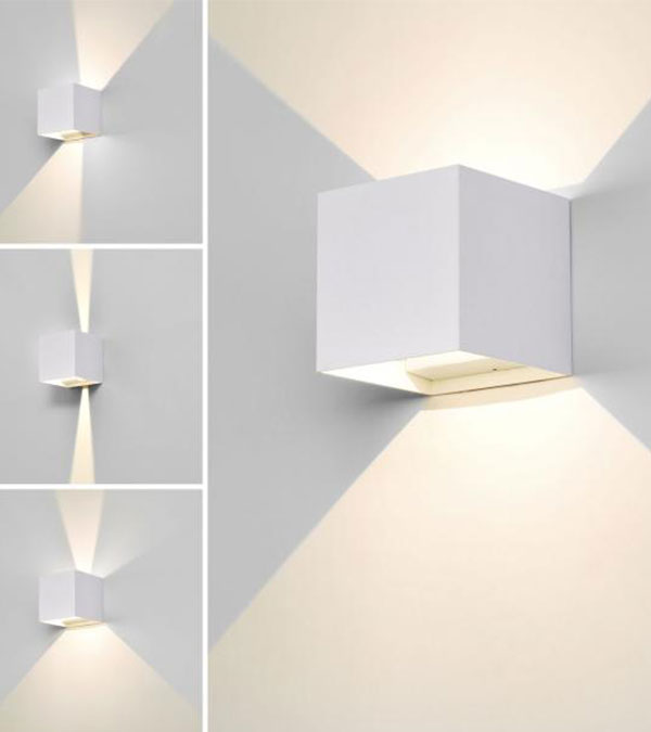 100 čtvercové LED obousměrné stmívatelné nástěnné svítidlo HR60432-LED 100 čtvercové LED obousměrné stmívatelné nástěnné svítidlo HR60432-LED